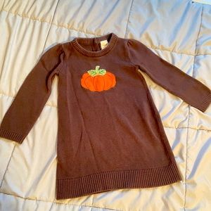 Pumpkin Knit Dress for toddler 2T Gymboree